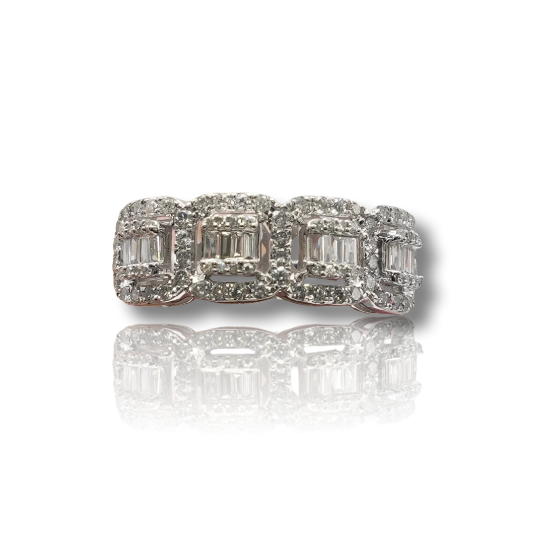 Men's Baguette Diamond Band