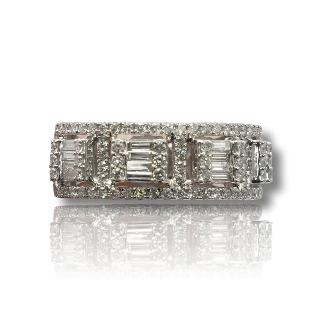 Men's Baguette Diamond Band
