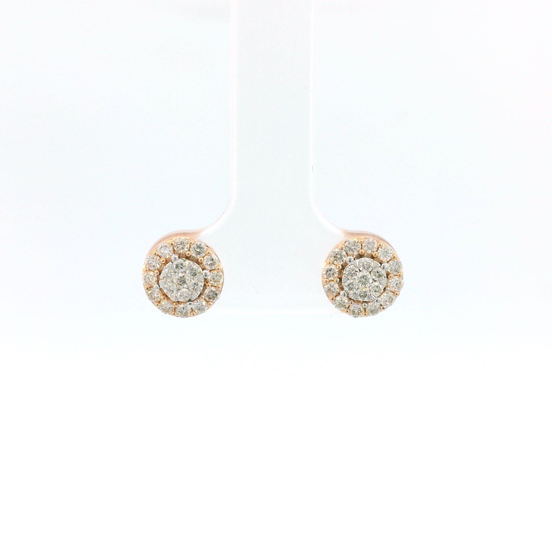 Diamond Circle Earrings