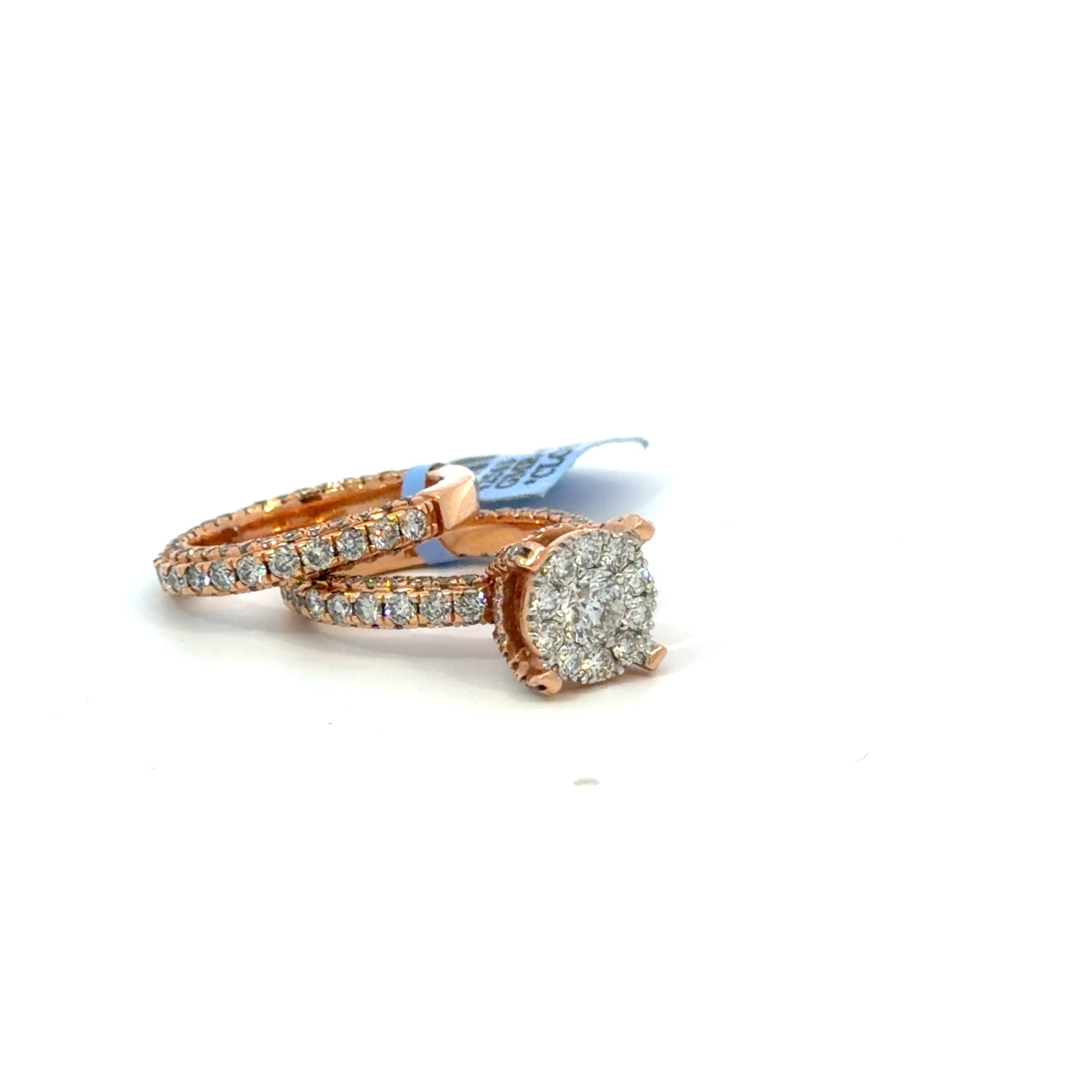 Rose Gold Engagement Ring with Round Cut Diamond