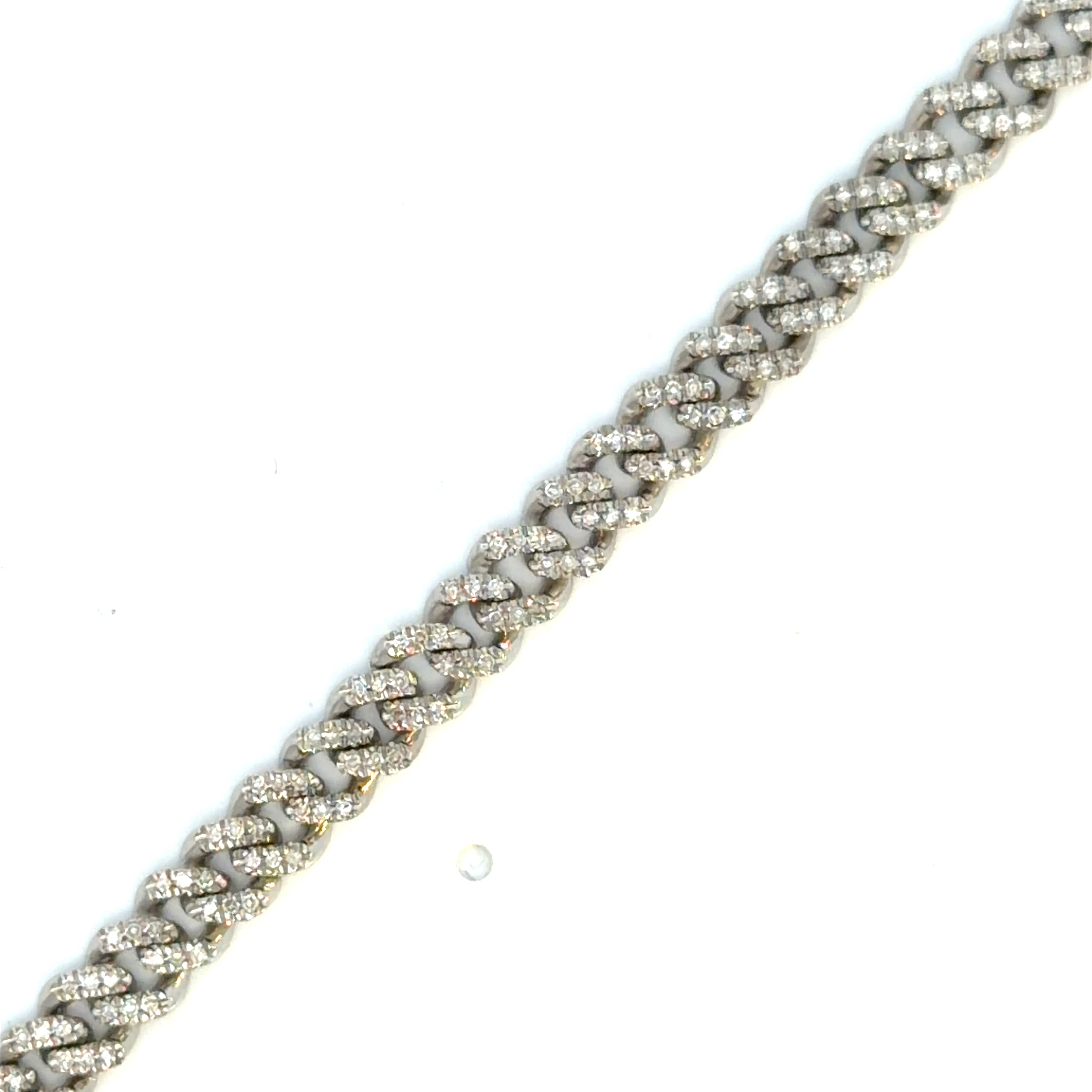Diamond cuban bracelet