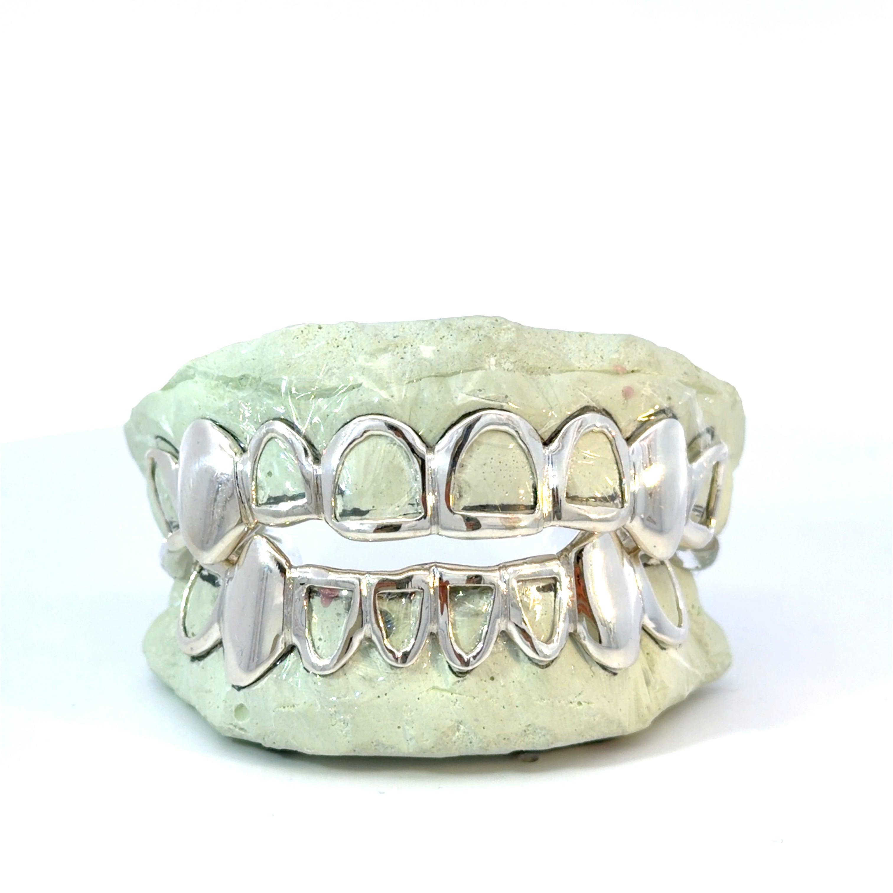 Open Face Grillz with Solid Fangs