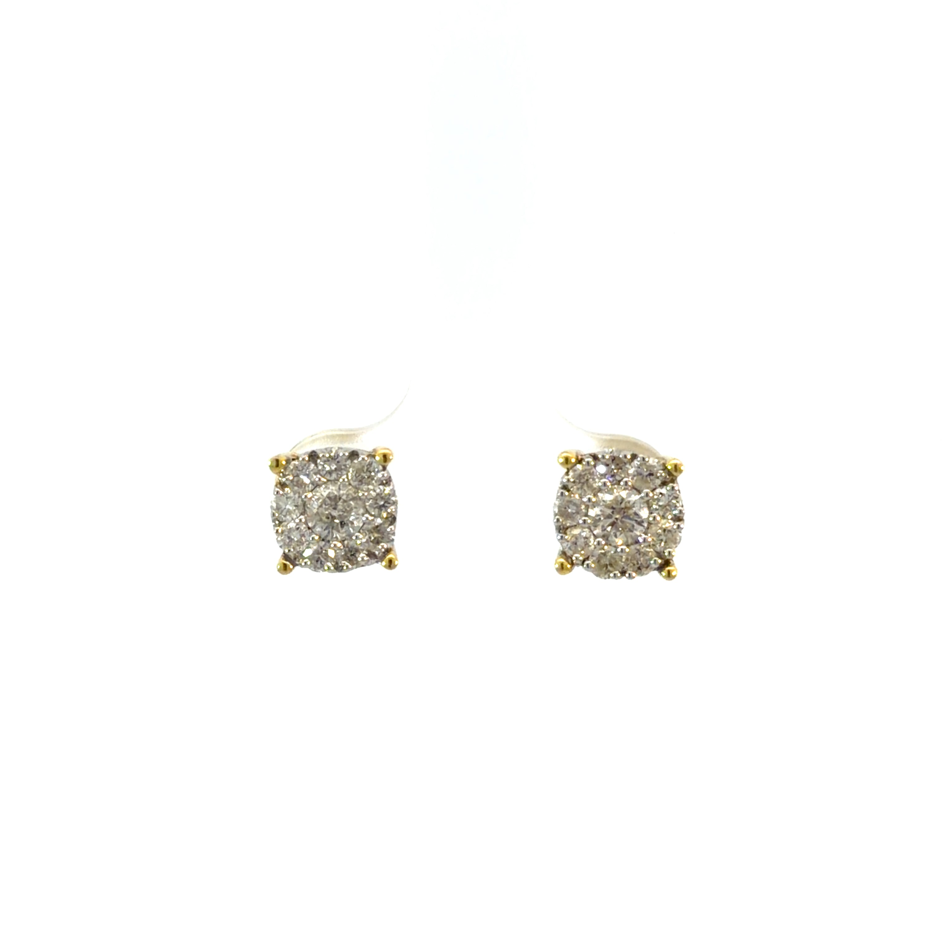 Diamond Yellow Gold Earrings