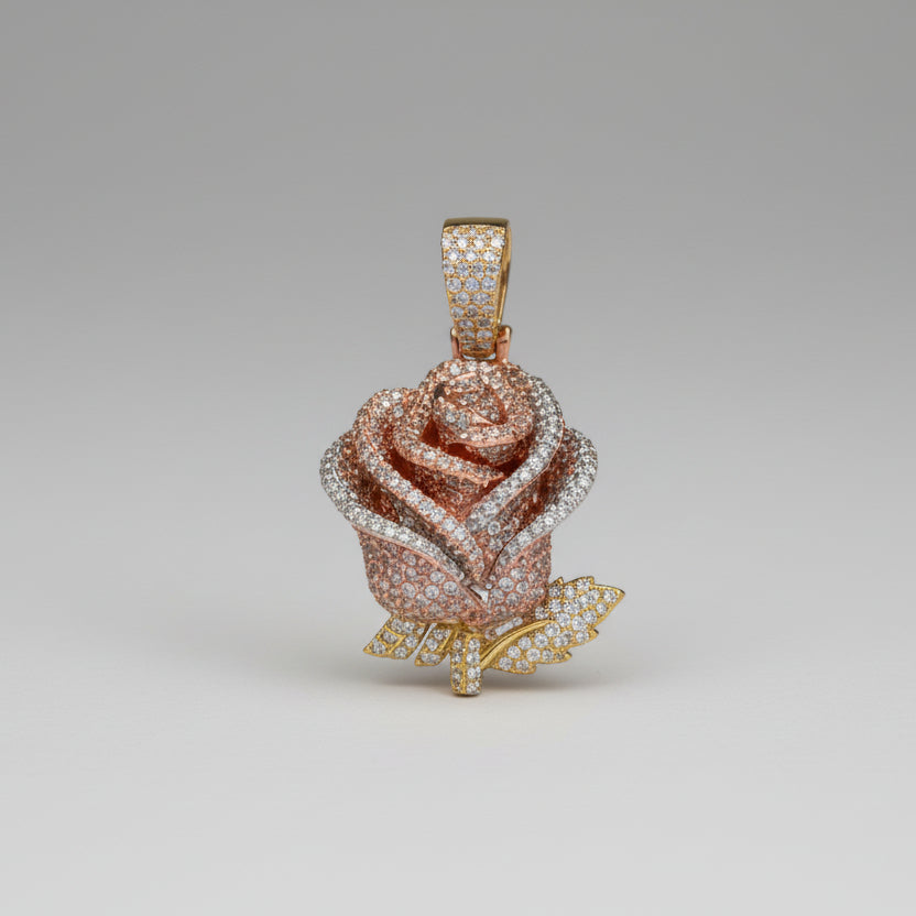 Diamond Rose Pendant
