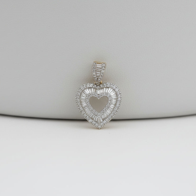 Diamond White Gold Heart Pendant