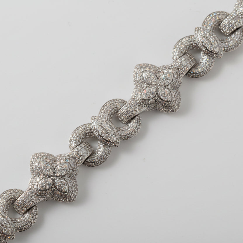 Diamond Clover and Infinity Bracelet