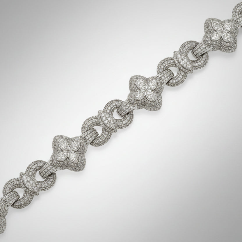 Diamond Clover and Infinity Bracelet