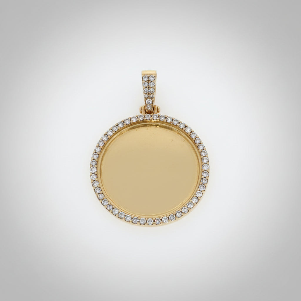 Round Diamond Memory Pendant