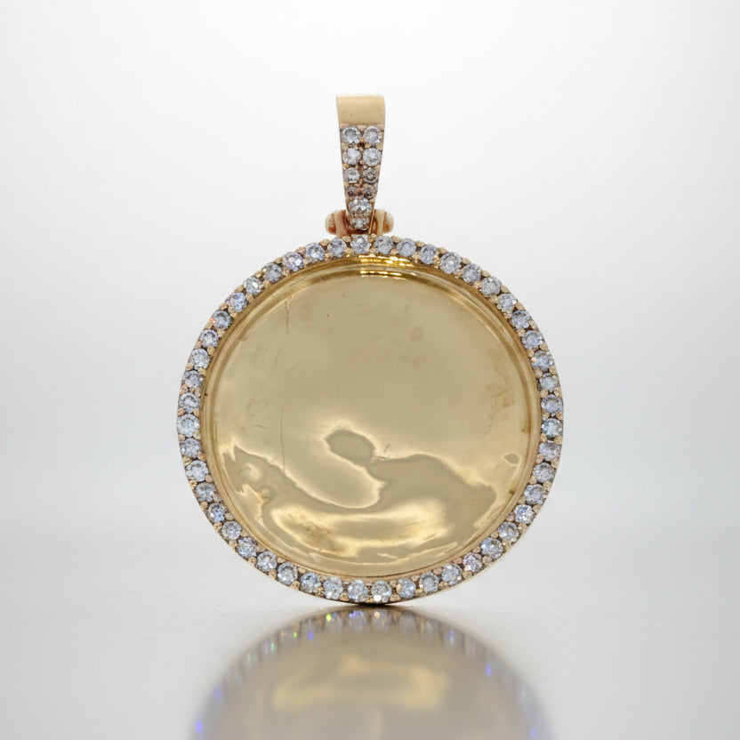 Round Diamond Memory Pendant