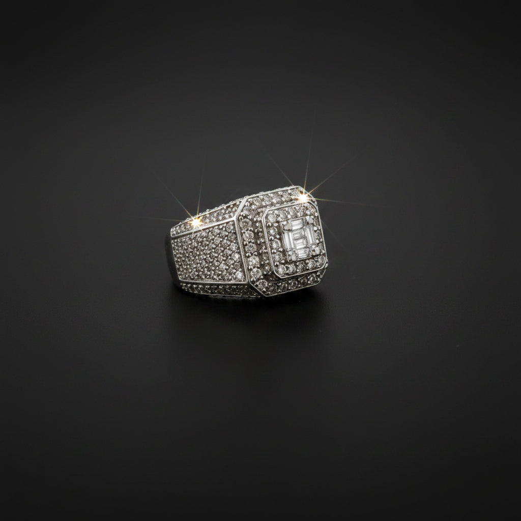 Octagonal Diamond Ring