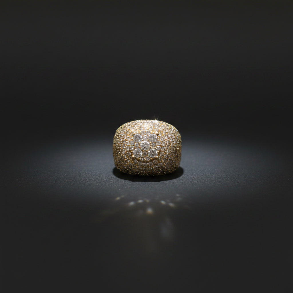 Diamond Domed Cocktail Ring