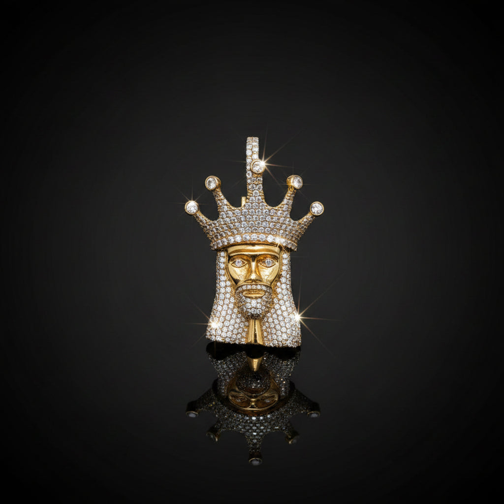 Diamond Jesus Piece Pendant