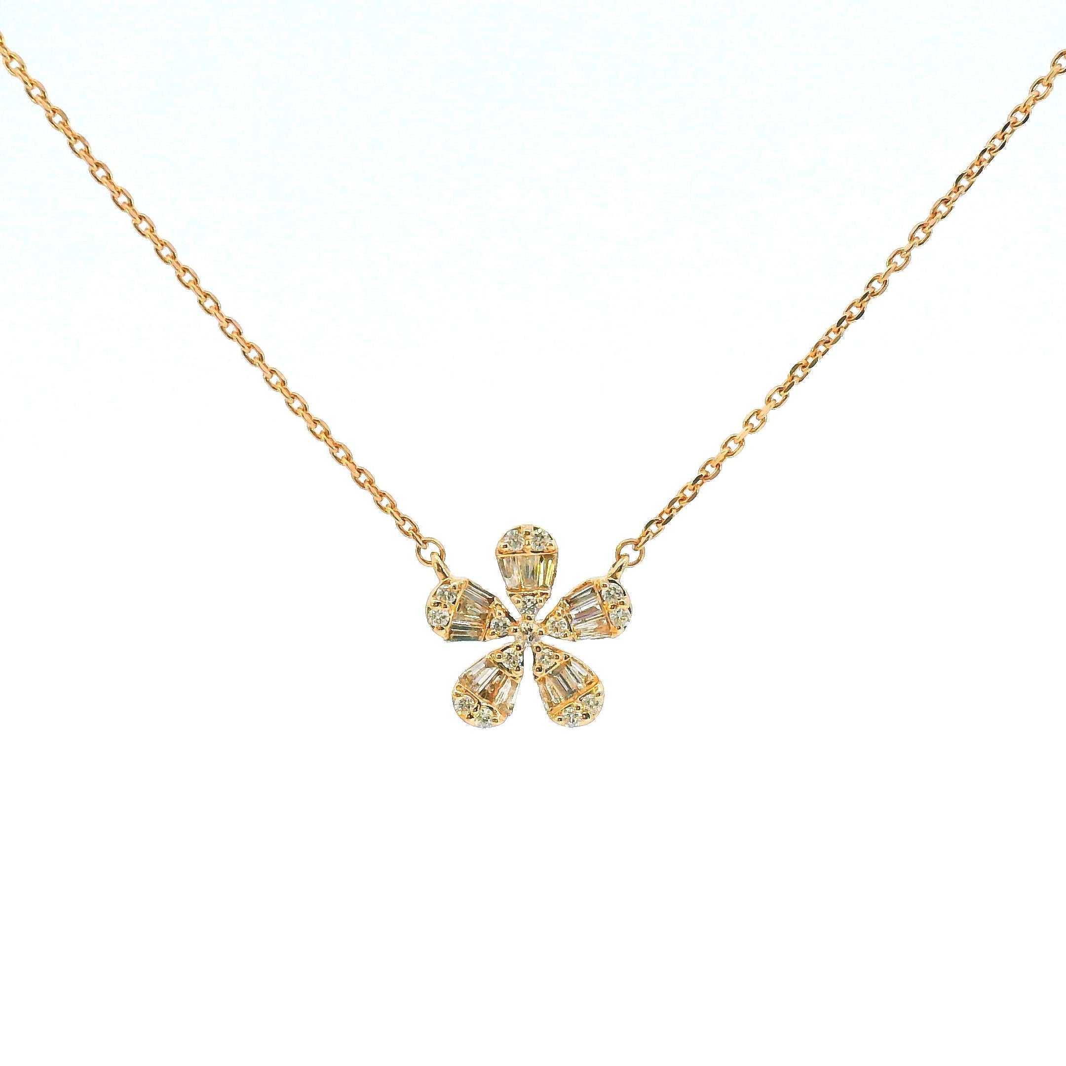 Flower Diamond Necklace