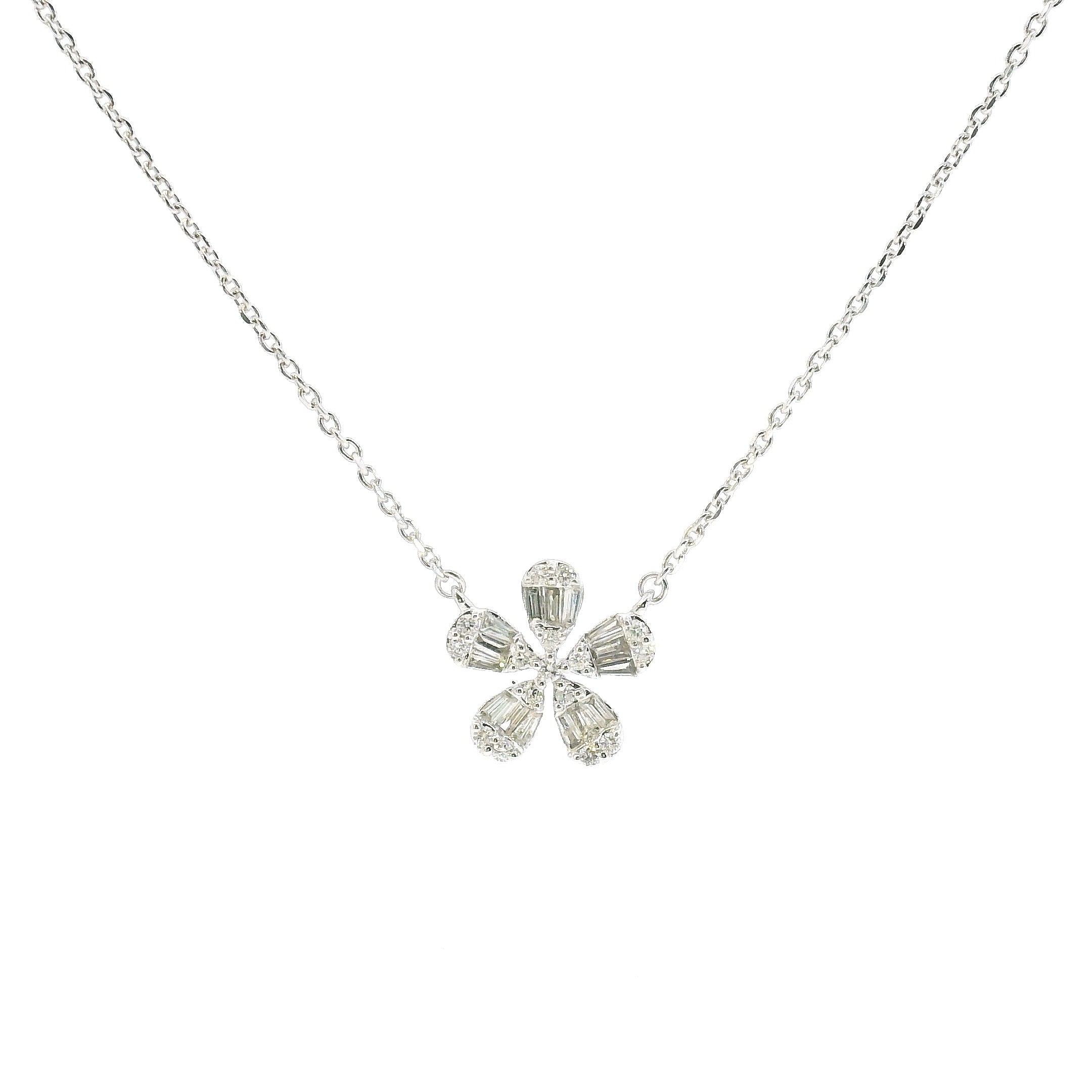 Flower Diamond Necklace