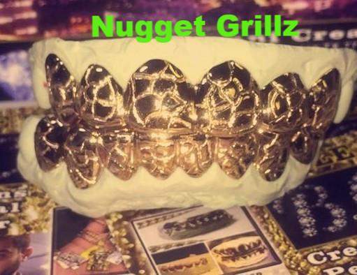 8 top 8 Bottom Custom White, Yellow or Rose Gold Joker Grill from Suicide Squad v.1