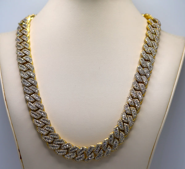 VS Baguette/Round Cuban Chain