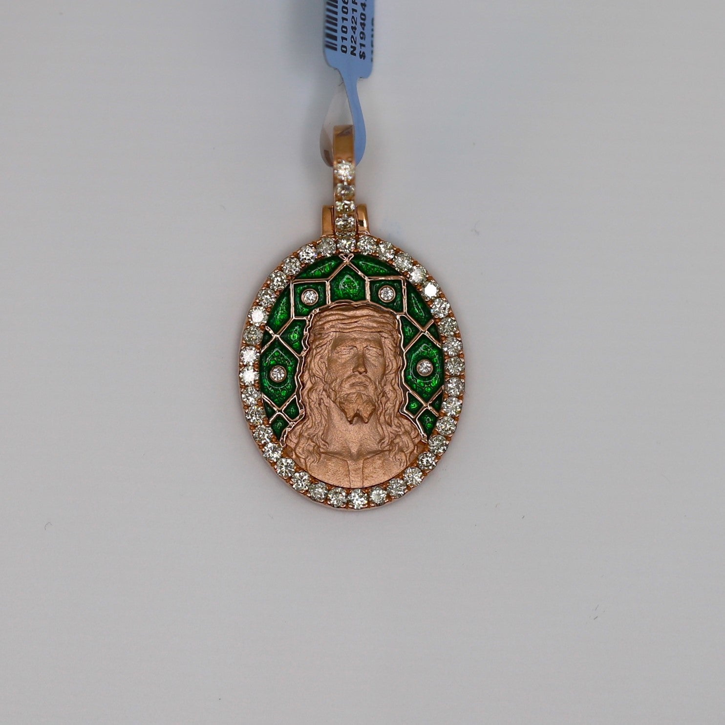 Diamond Jesus Pendent