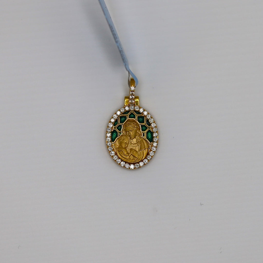 Diamond Jesus Pendent