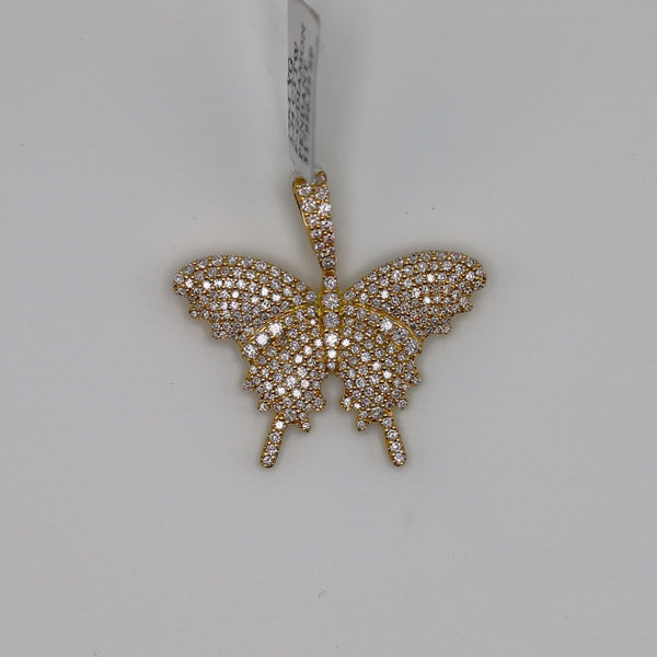 Diamond Butterfly Pendant