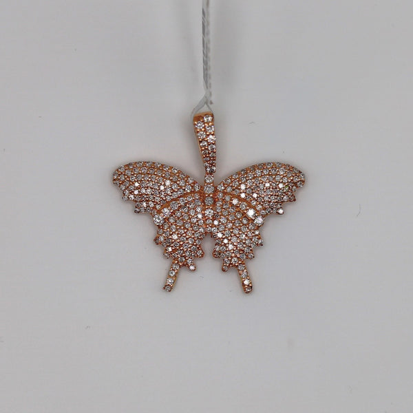 Diamond Butterfly Pendant