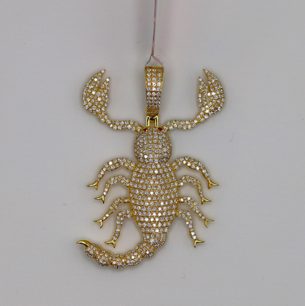 Diamond Scorpion Pendant