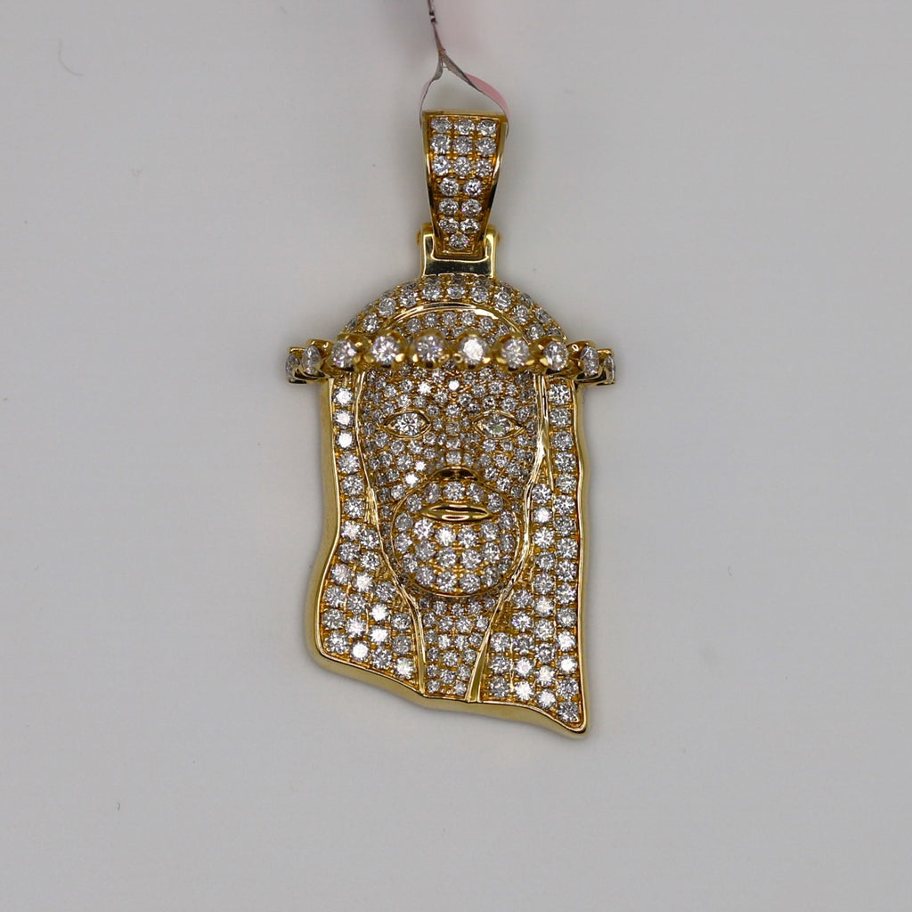 Diamond Jesus Pendant