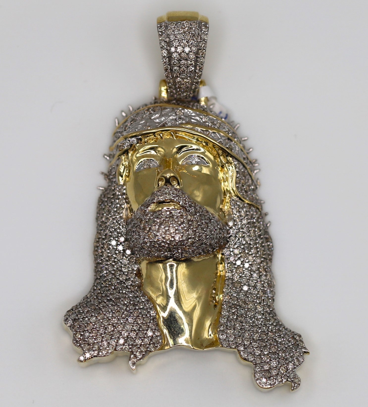 Diamond Jesus Pendant