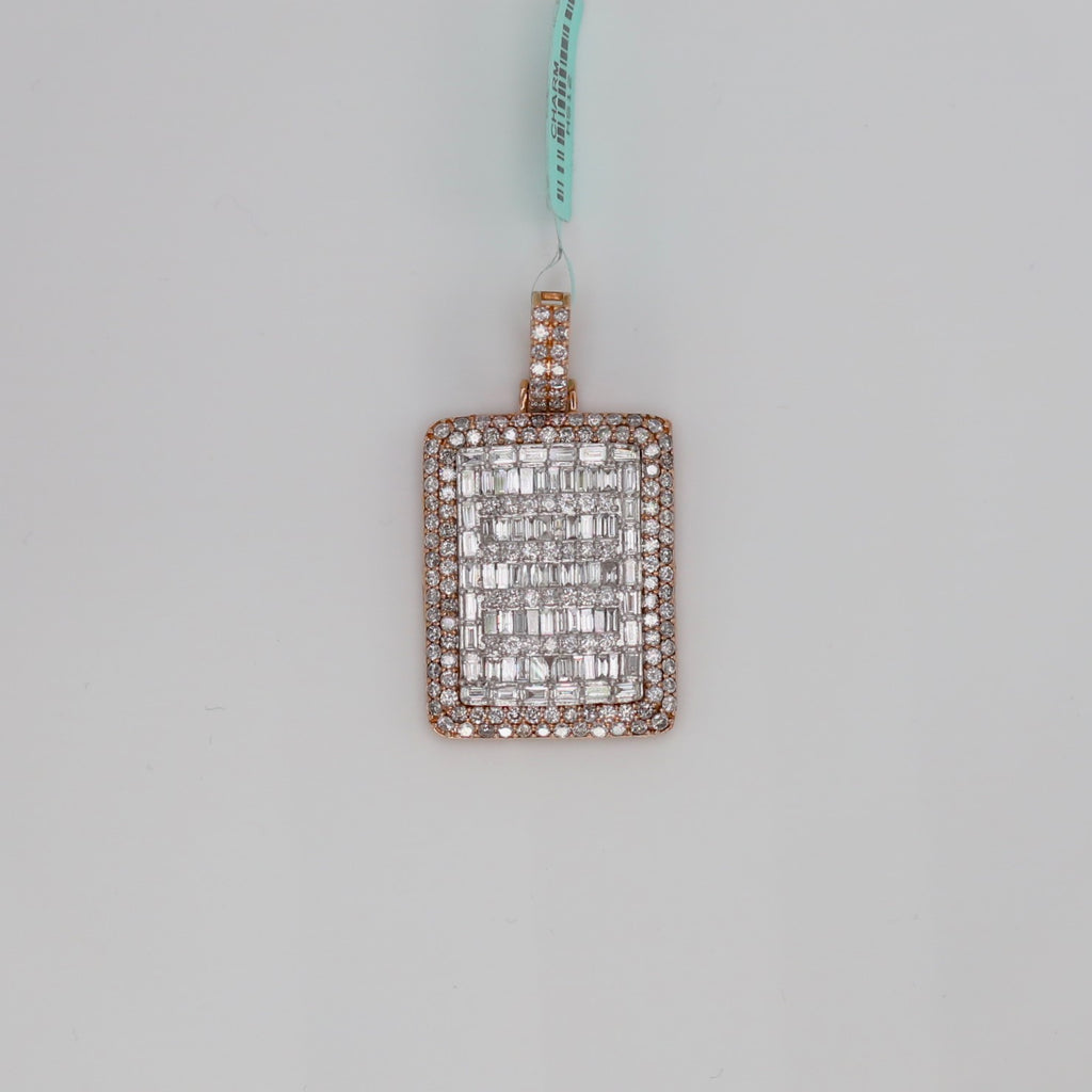 Diamond Dog Tag Pendant