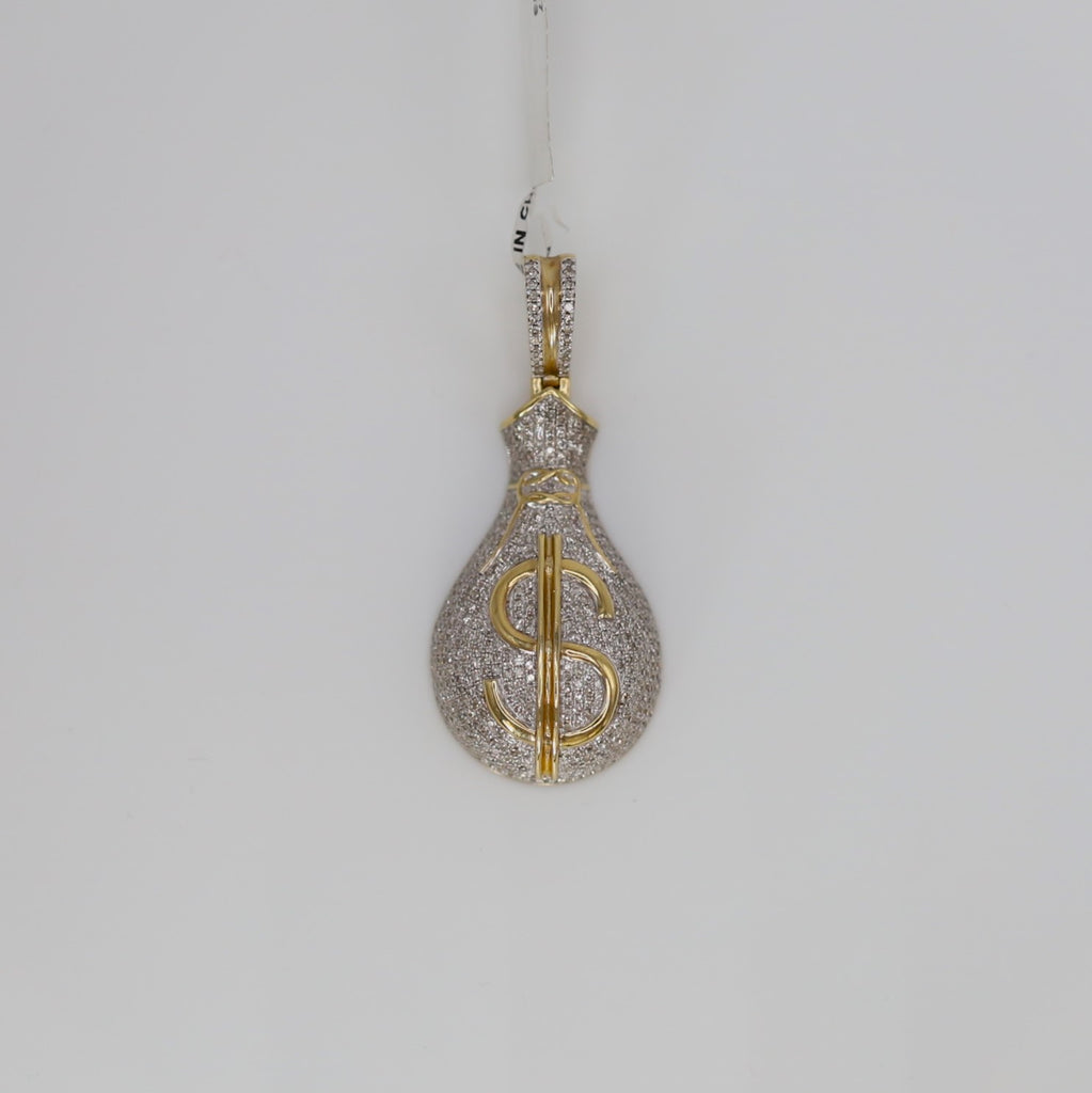 Diamond Money Bag Pendant