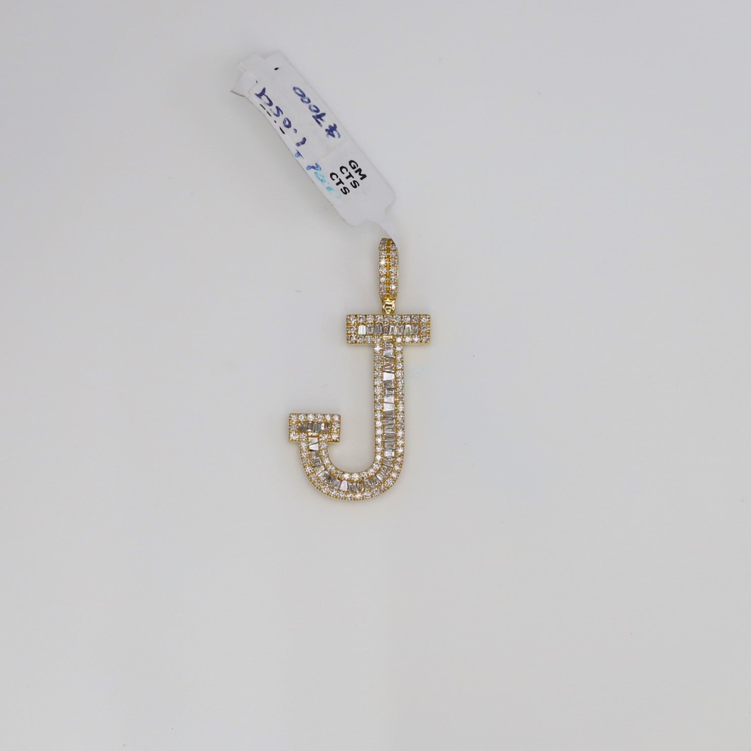 Diamond Letter J Pendant