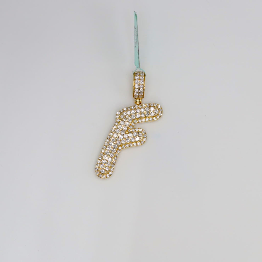 Diamond Letter F Pendant