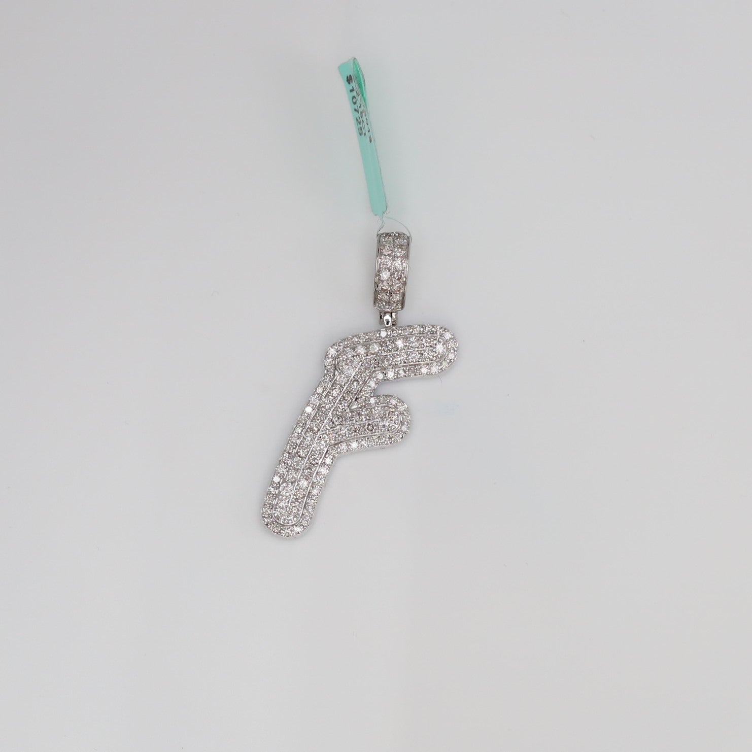 Diamond Letter F Pendant