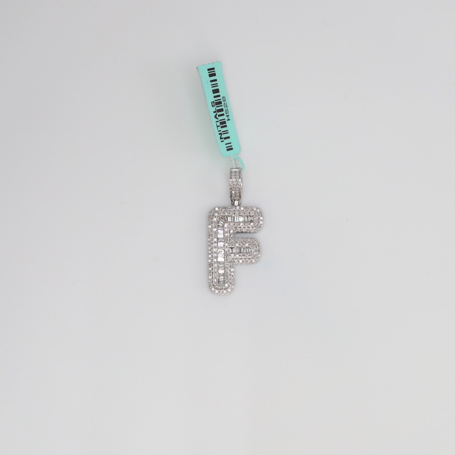 Diamond Letter F Pendant