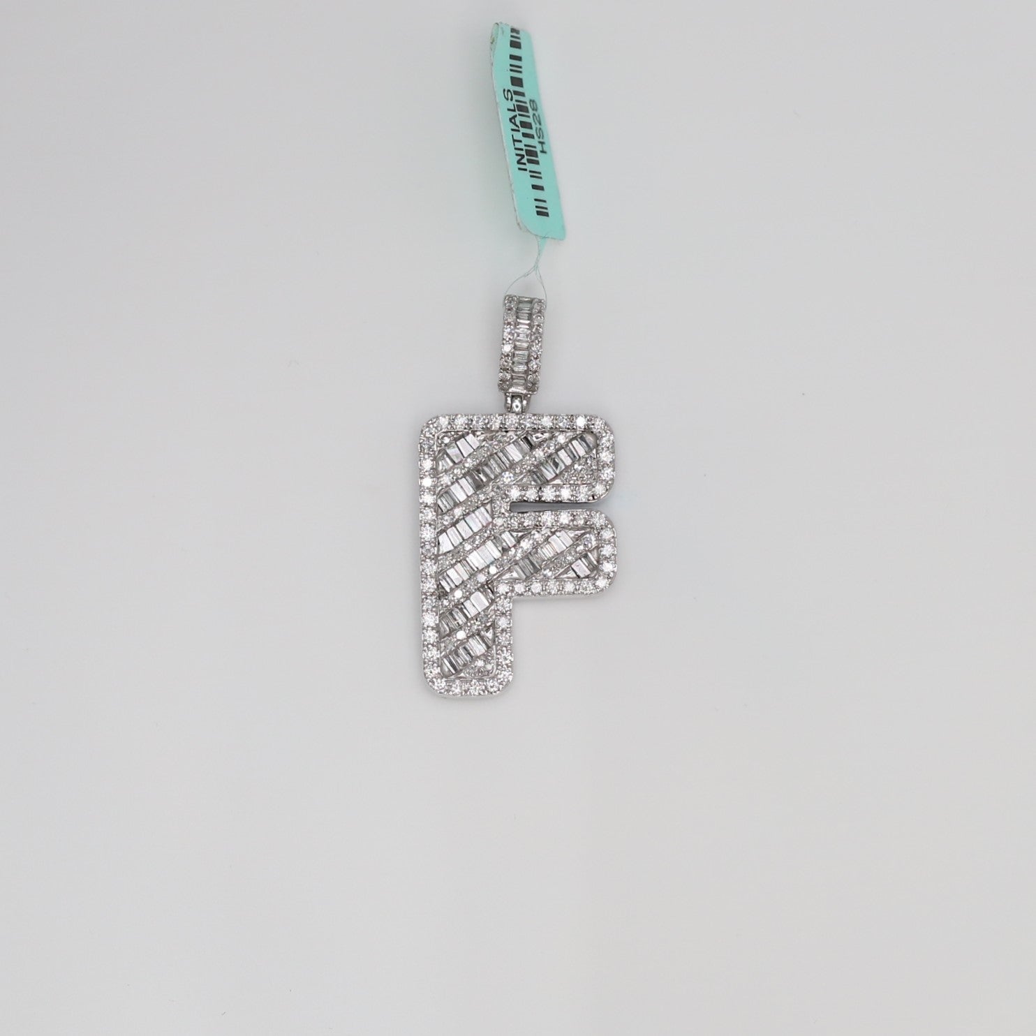 Diamond Letter F Pendant