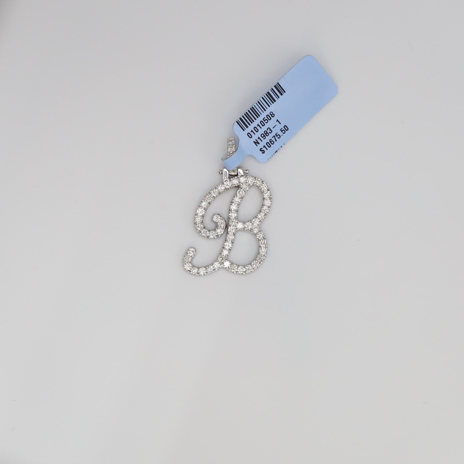 Diamond Letter B Pendant