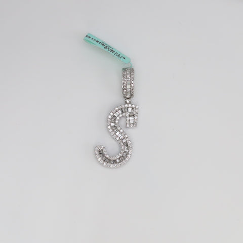 Diamond Letter S Pendant