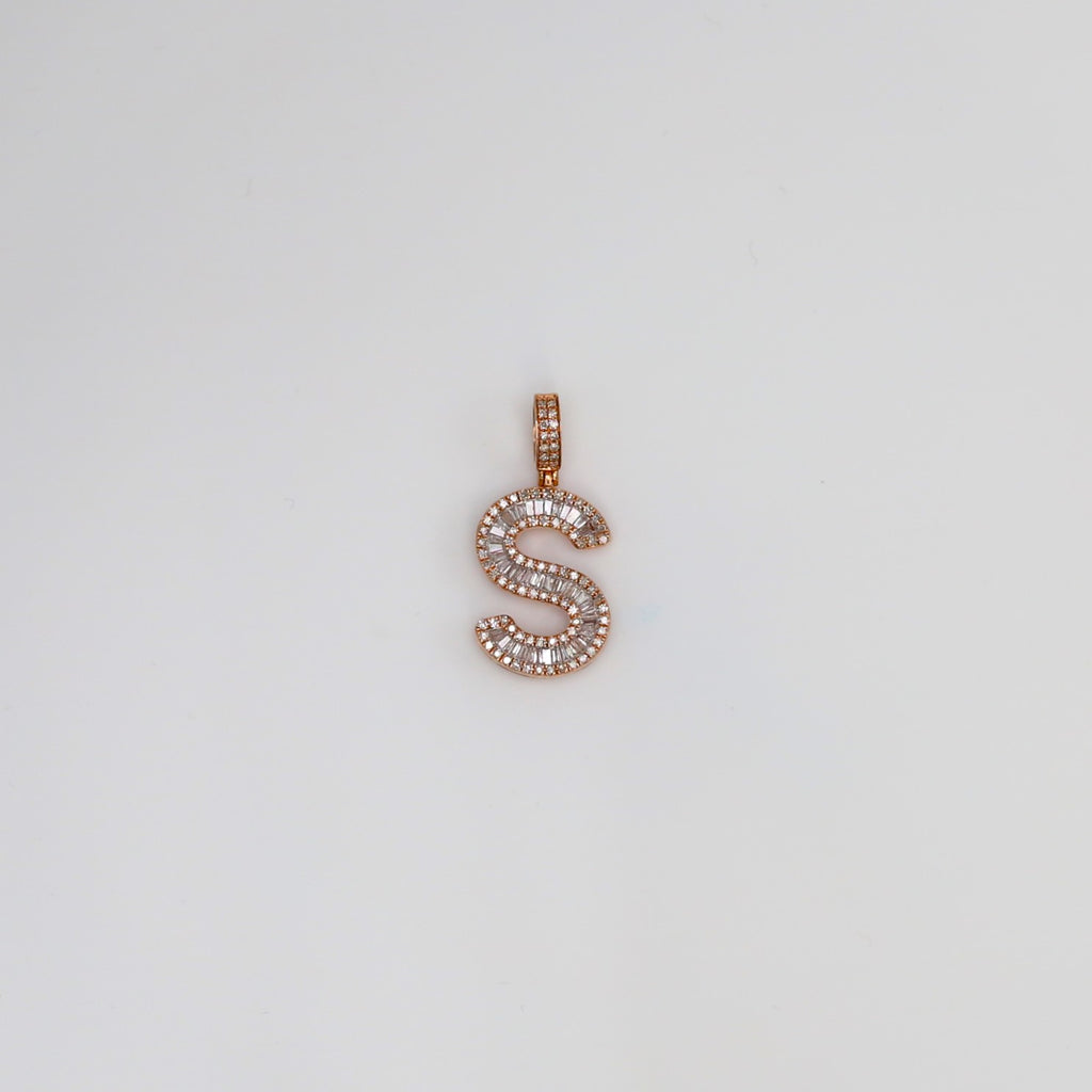 Diamond Letter S Pendant