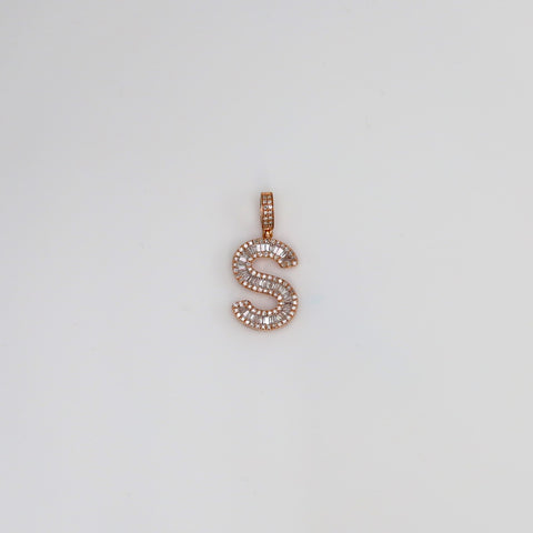Diamond Letter S Pendant