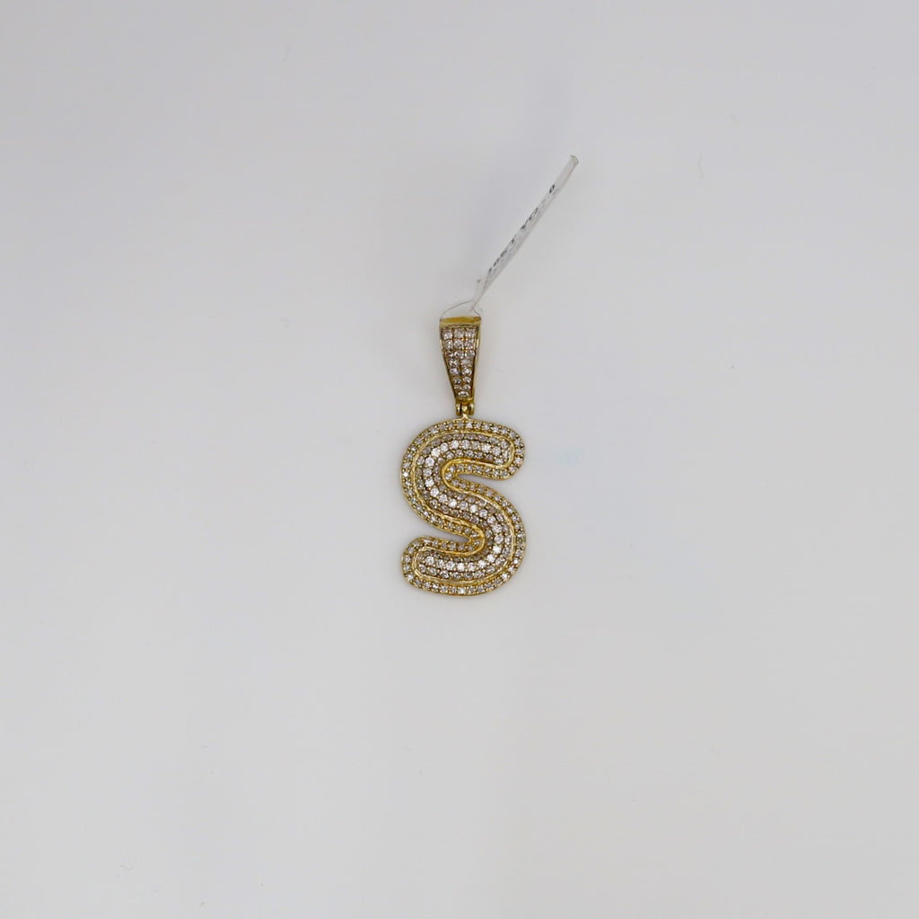 Diamond Letter S Pendant