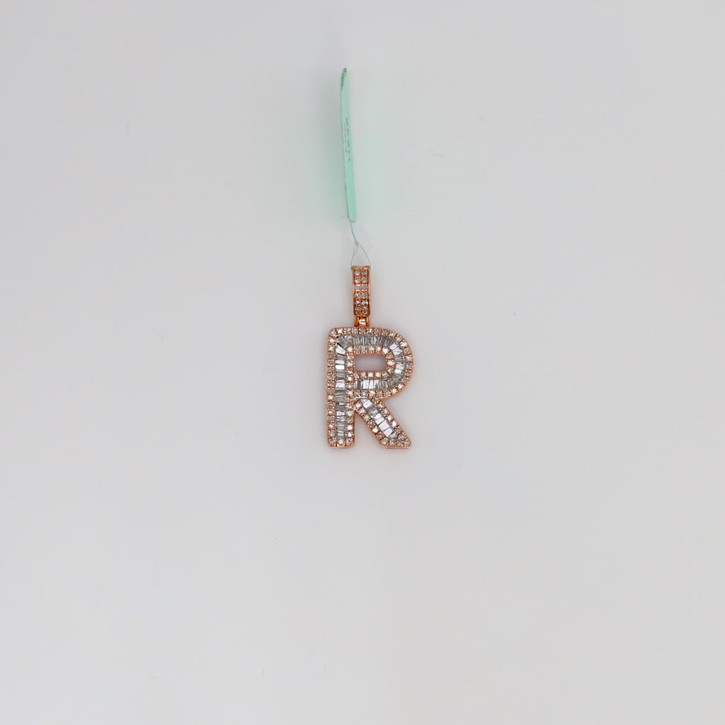Diamond Letter R Pendant