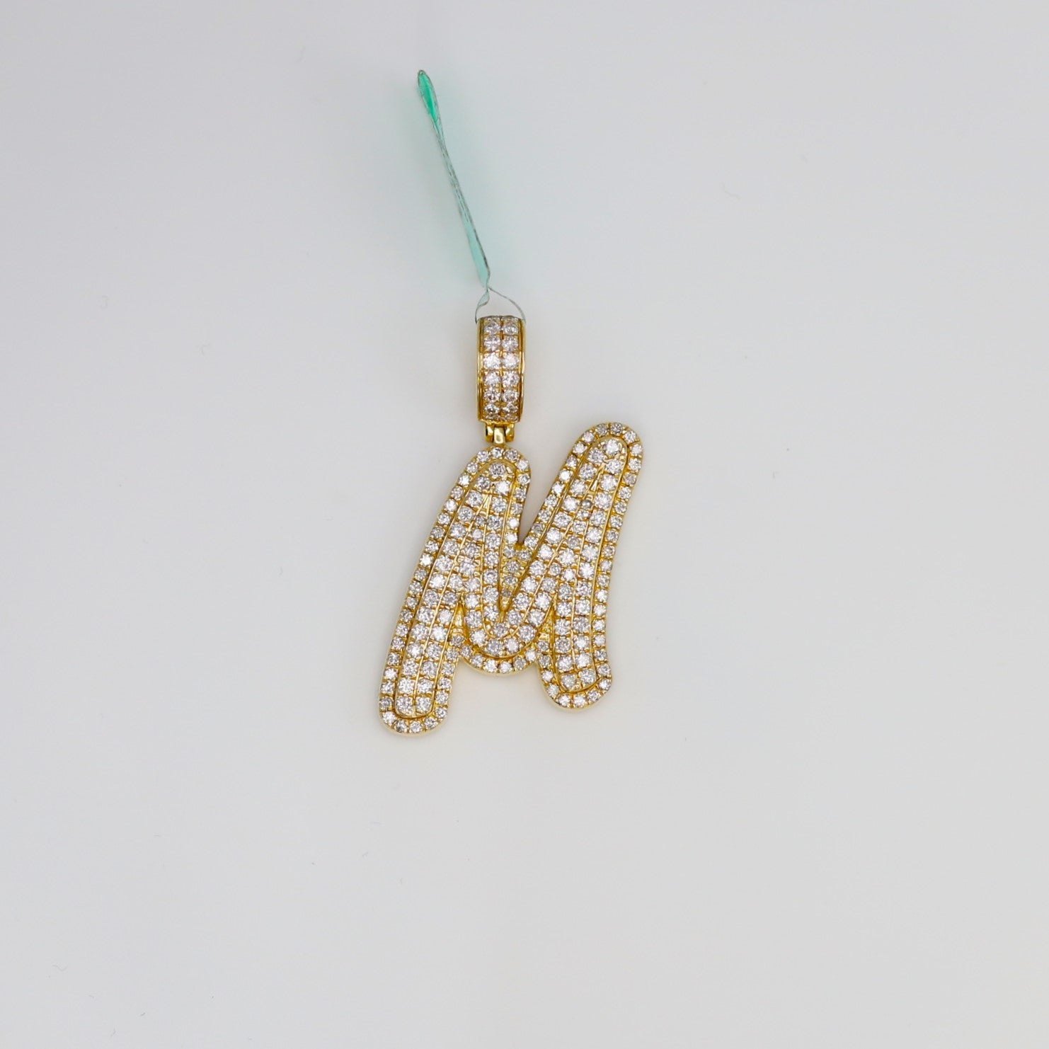 Diamond Letter M Pendant