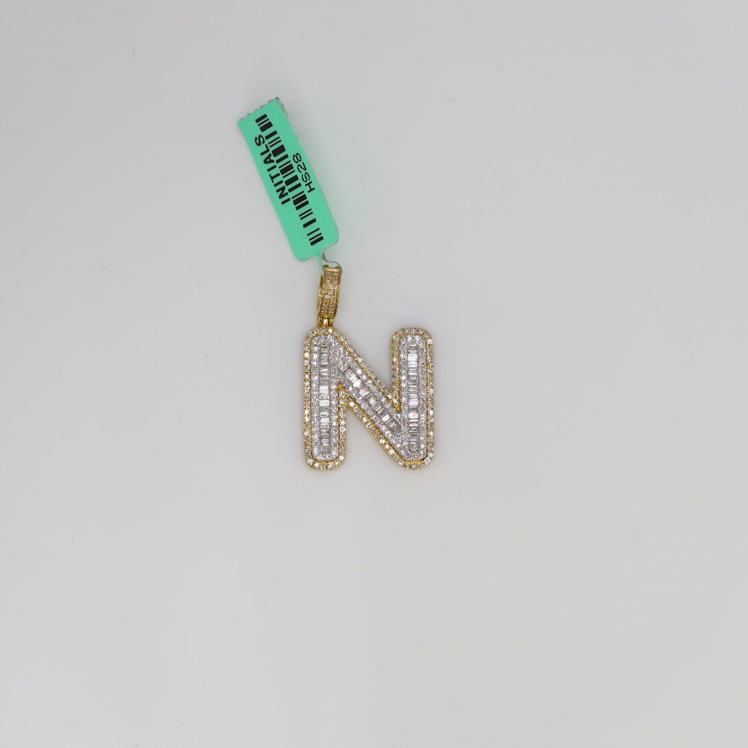 Diamond Letter N Pendant