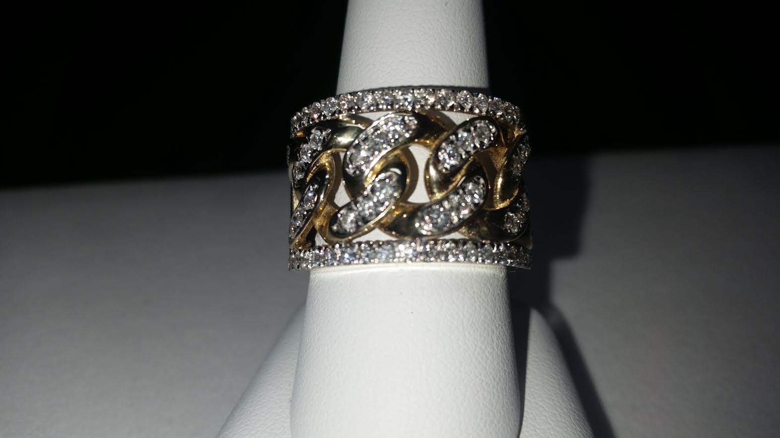 Cuban Diamond Ring