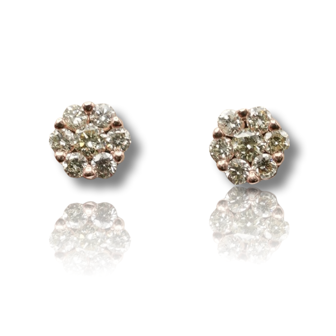 Flower Diamond Earring