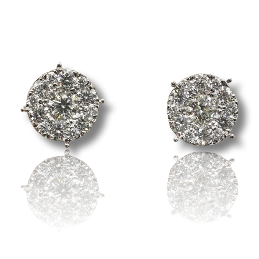 Cluster Diamond Earring