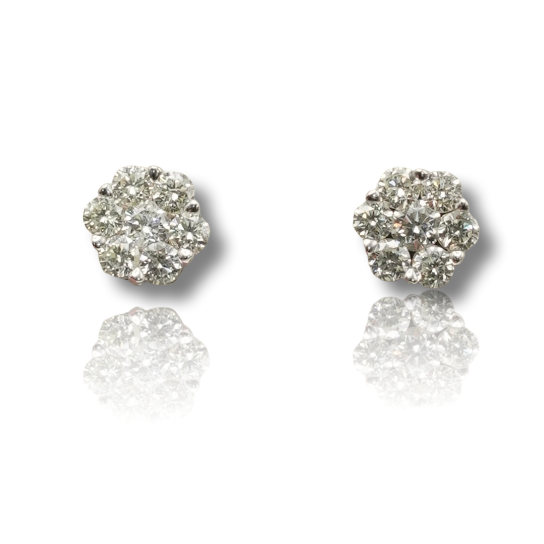 Flower Diamond Earring