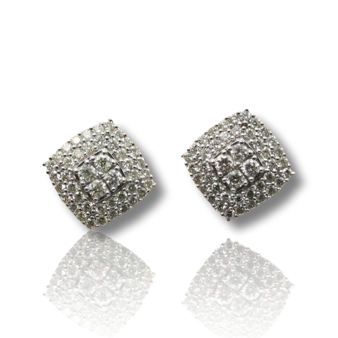 Square Diamond Earring