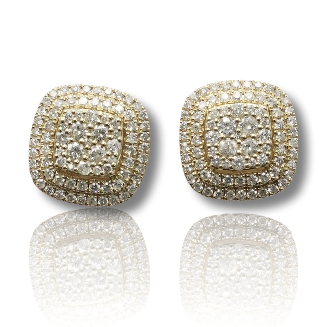 Square Diamond Earring