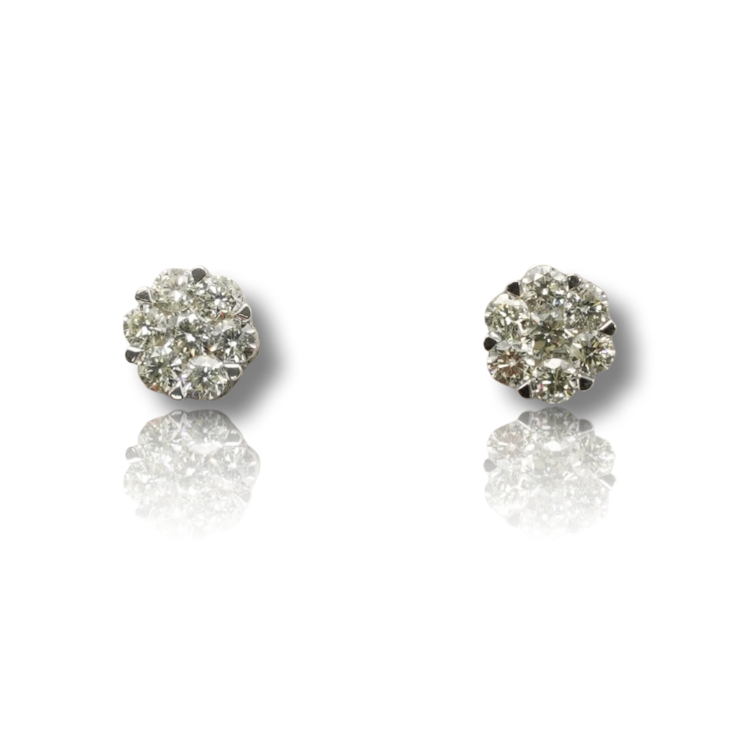 Cluster Diamond Earring