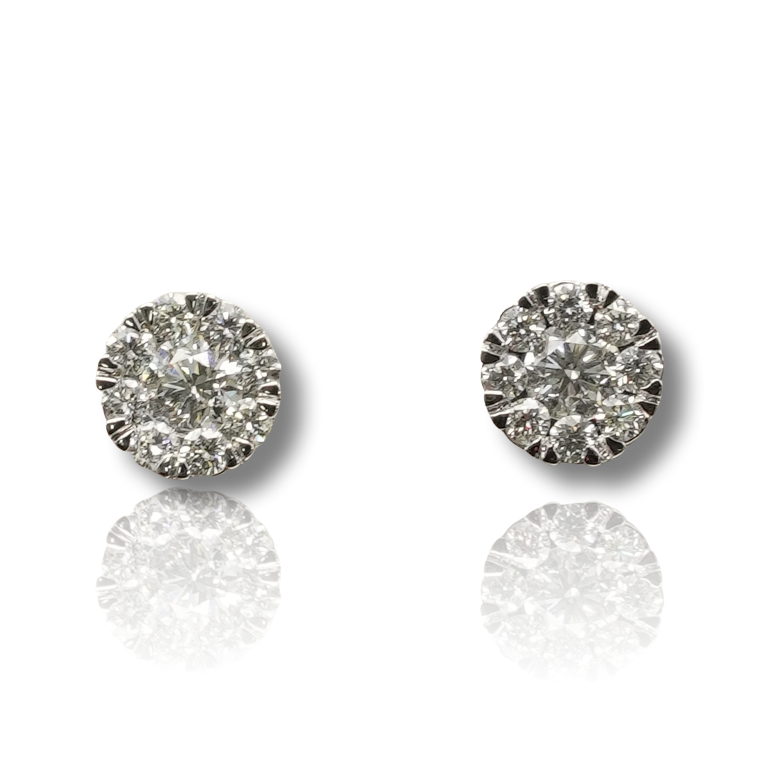 Circle Diamond Earring